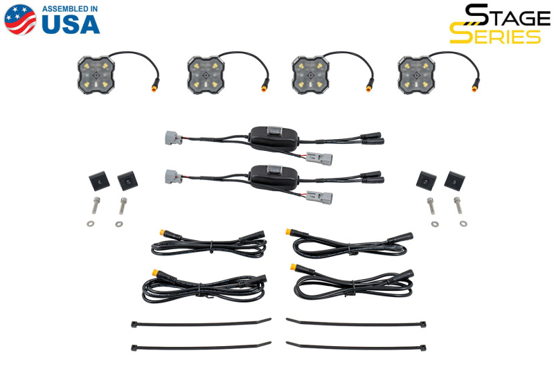 Toyota Tacoma LED Light Kit - Diode Dynamics - Stage Series - White Diffused - `24-`27